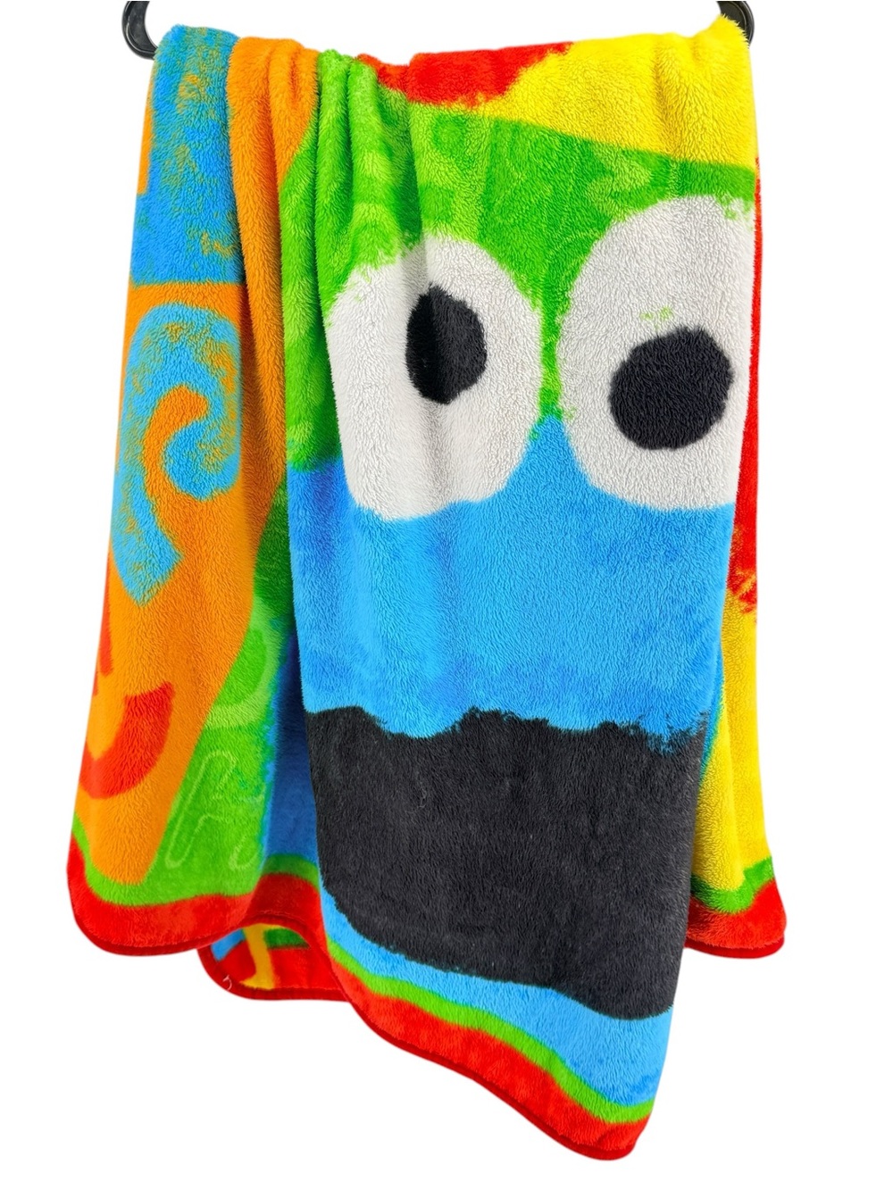 Sesame Street Elmo and Cookie Monster Soft Plush Fleece Throw Blanket